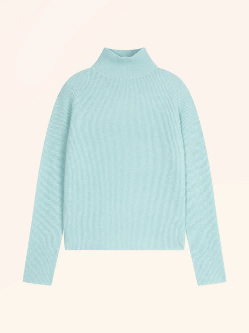 ALYSSA pullover stehkragen aqua