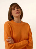 JOSPE pullover rundhalsausschnitt melon