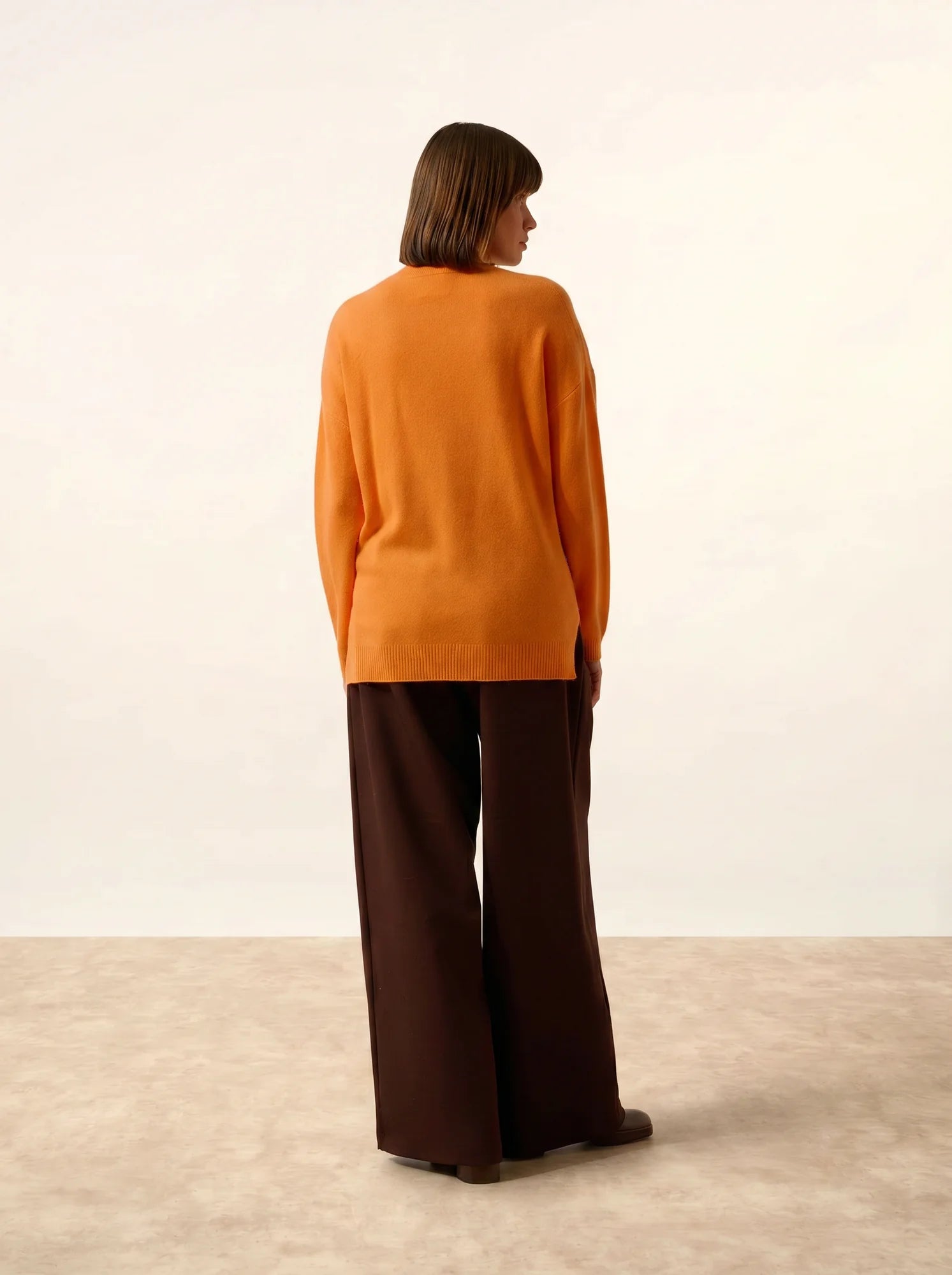 JOSPE pullover rundhalsausschnitt melon