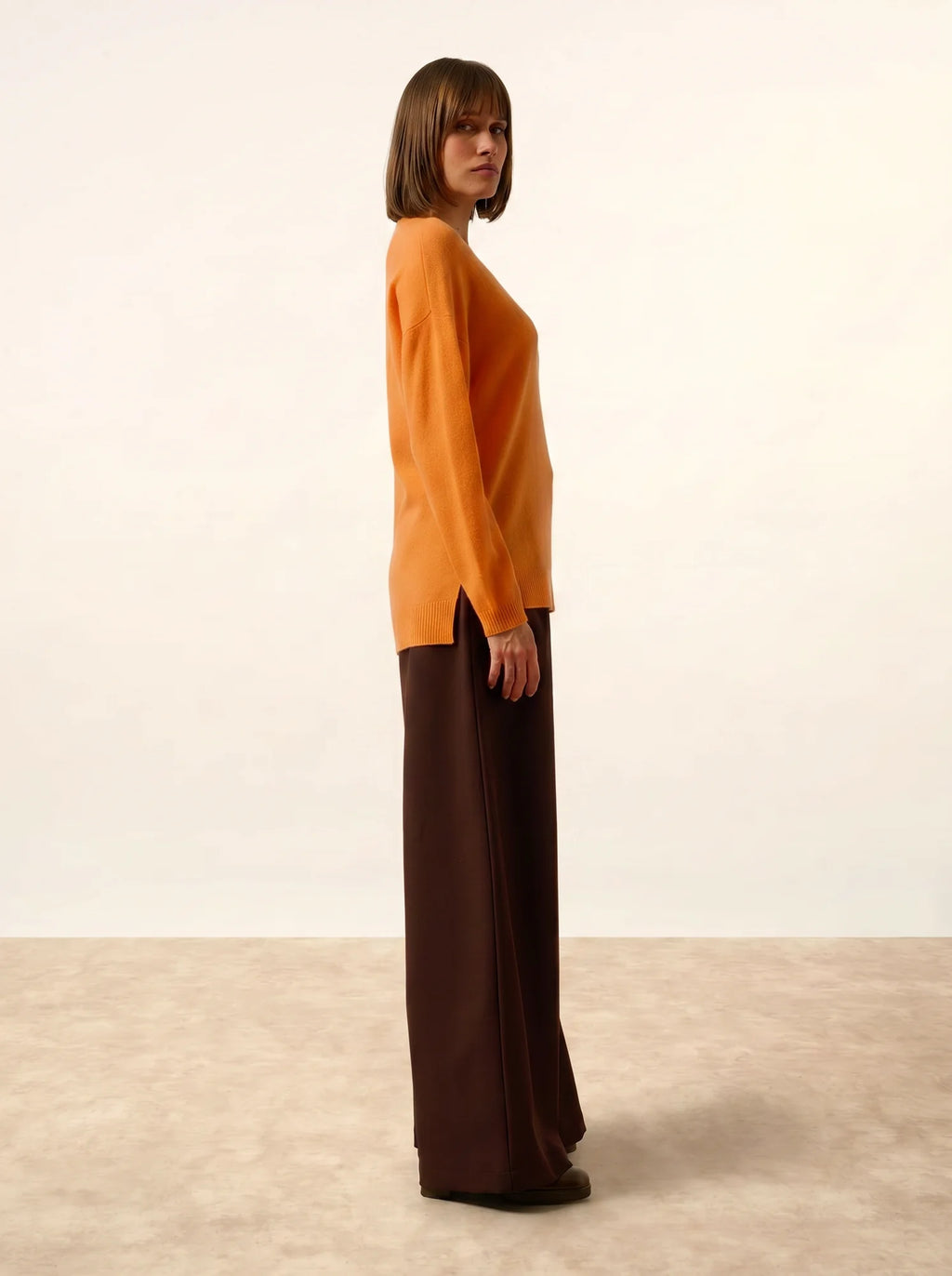 JOSPE pullover rundhalsausschnitt melon