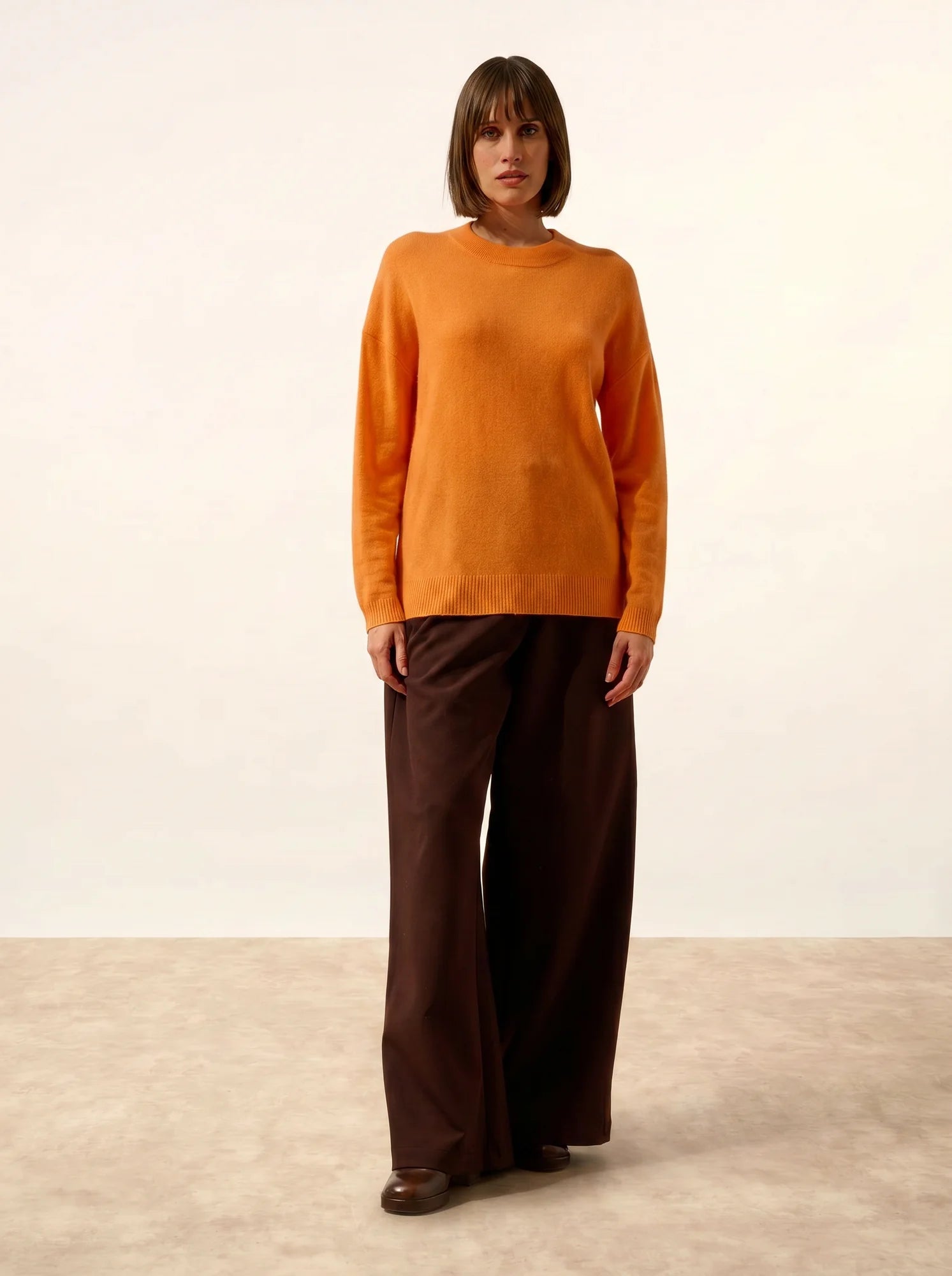 JOSPE pullover rundhalsausschnitt melon
