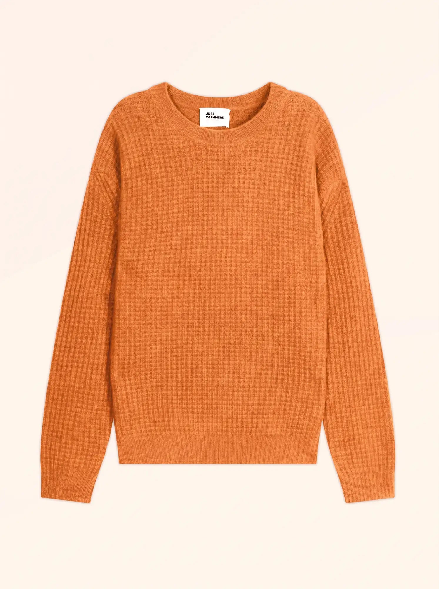 ASSAM pullover rundhalsausschnitt 6-fädig melon