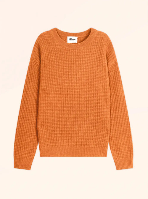 ASSAM pull col rond 6 fils melon