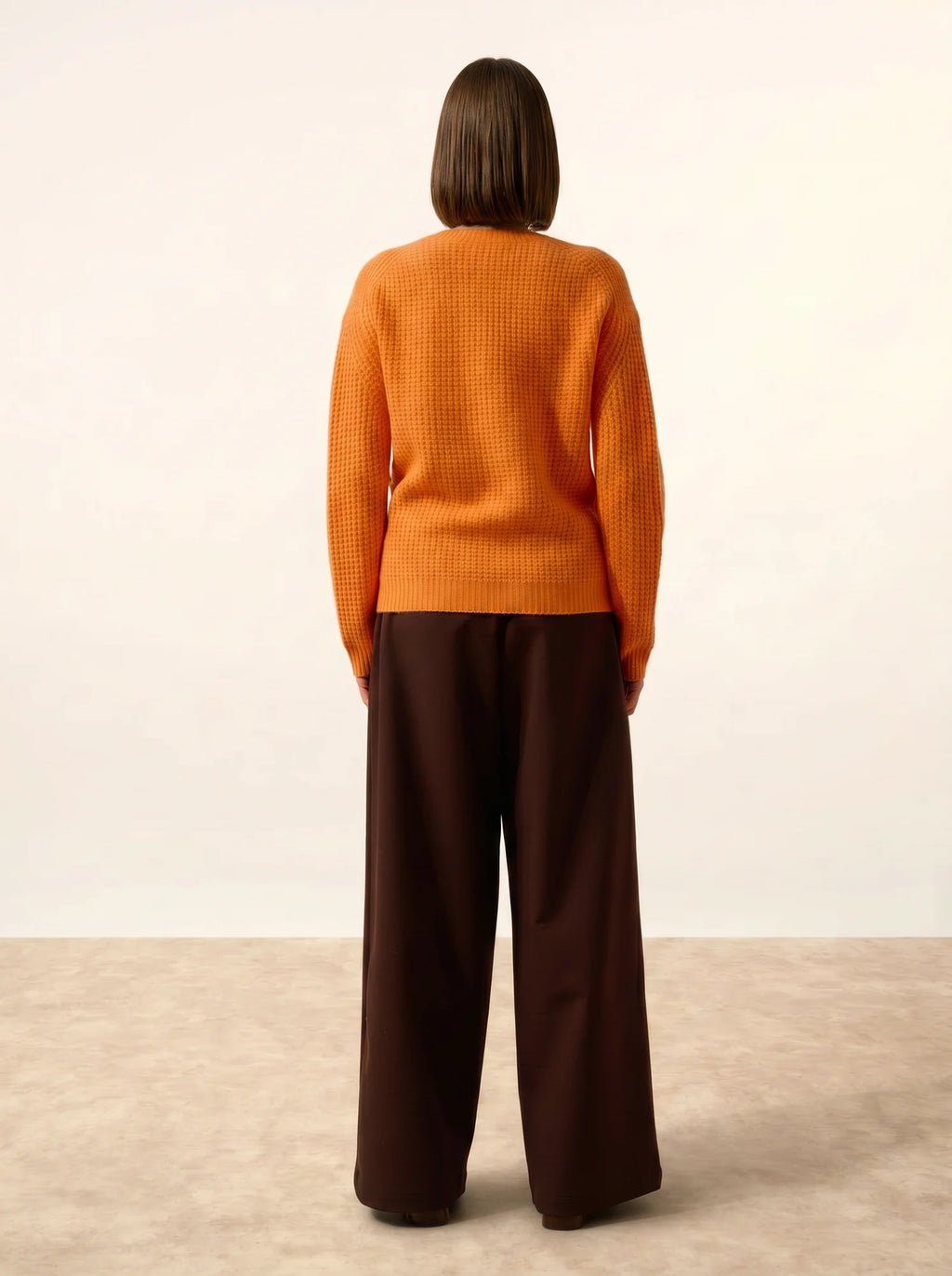 ASSAM pullover rundhalsausschnitt 6-fädig melon