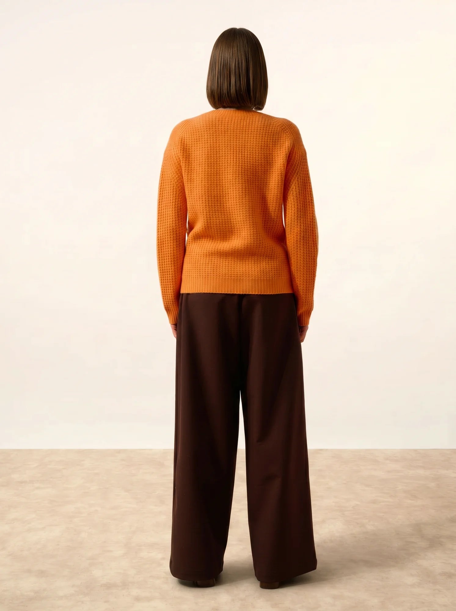 ASSAM pullover rundhalsausschnitt 6-fädig melon
