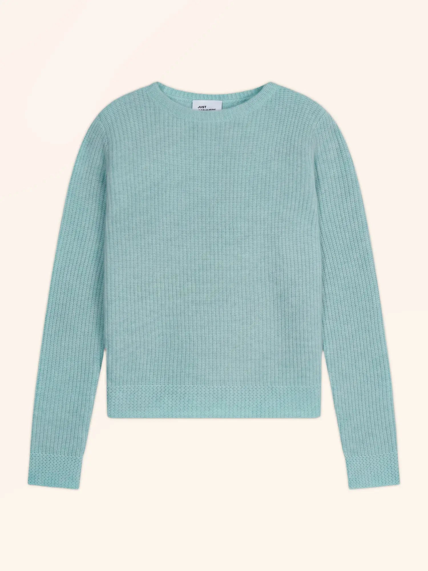 SIGRUN pullover rundhalsausschnitt 4-fädig jade