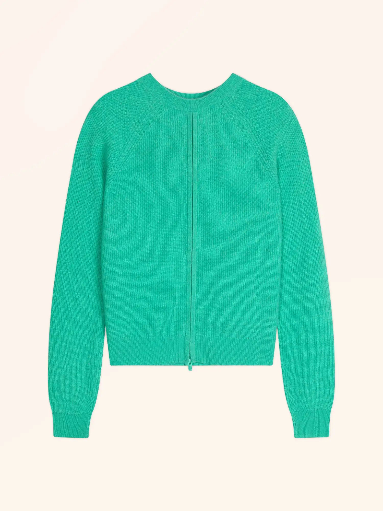 JONA pullover rundhalsausschnitt mit reissverschluss hinten jungle