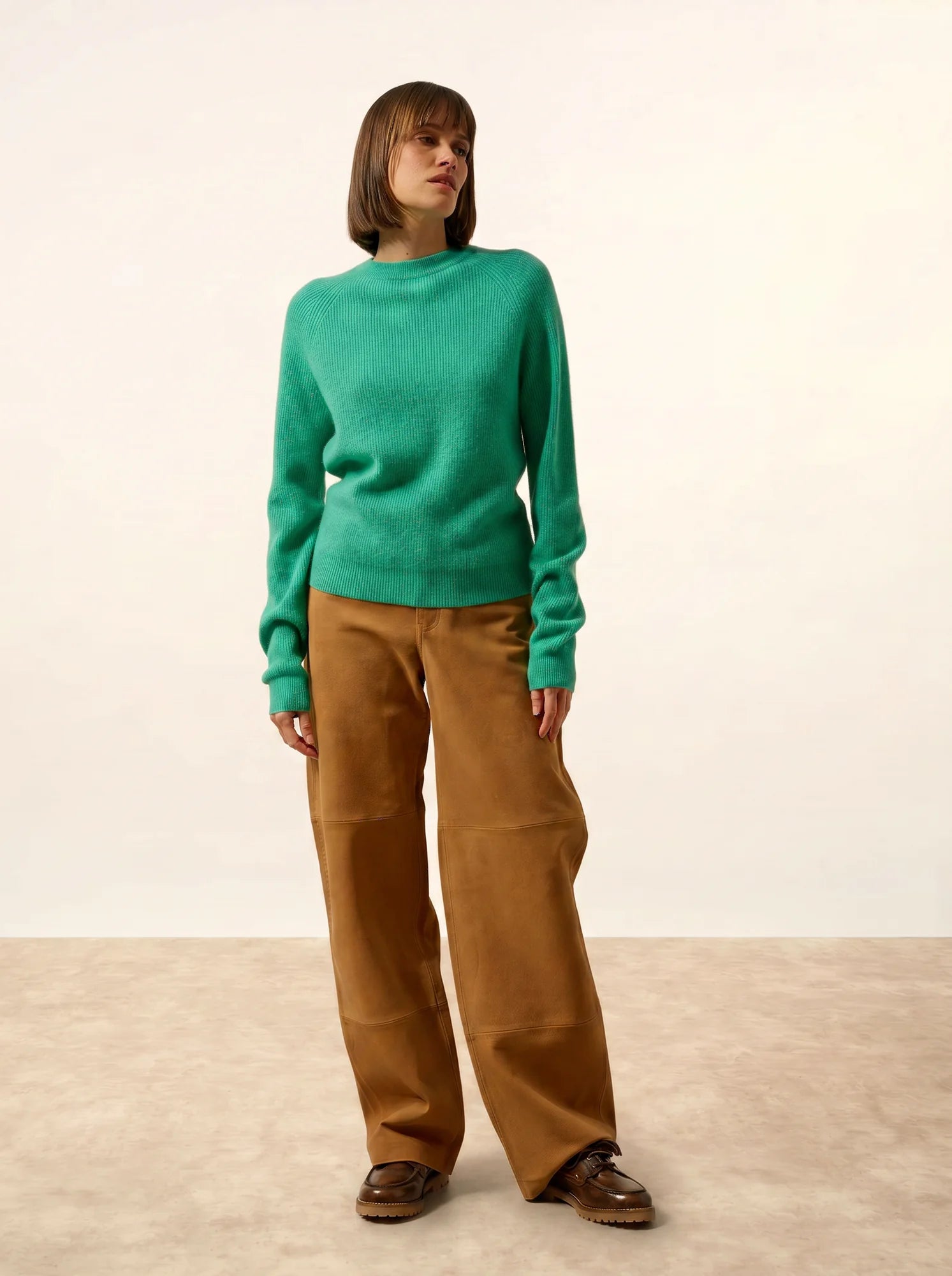 JONA pullover rundhalsausschnitt mit reissverschluss hinten jungle