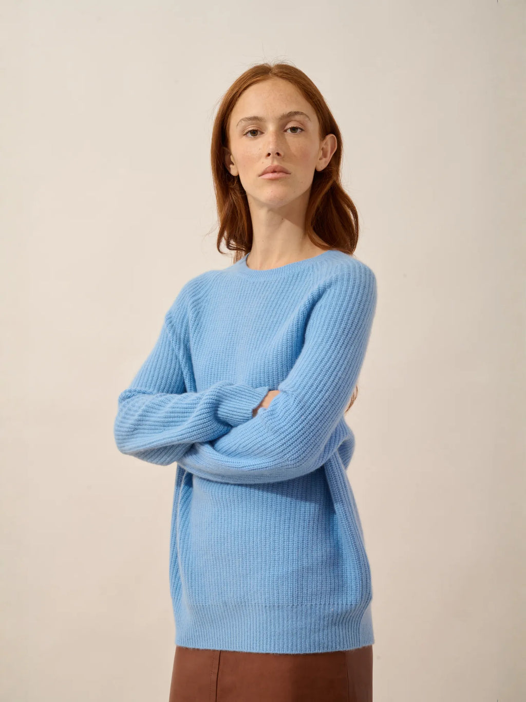 FRIO pullover rundhalsausschnitt 4-fädig blau bébé
