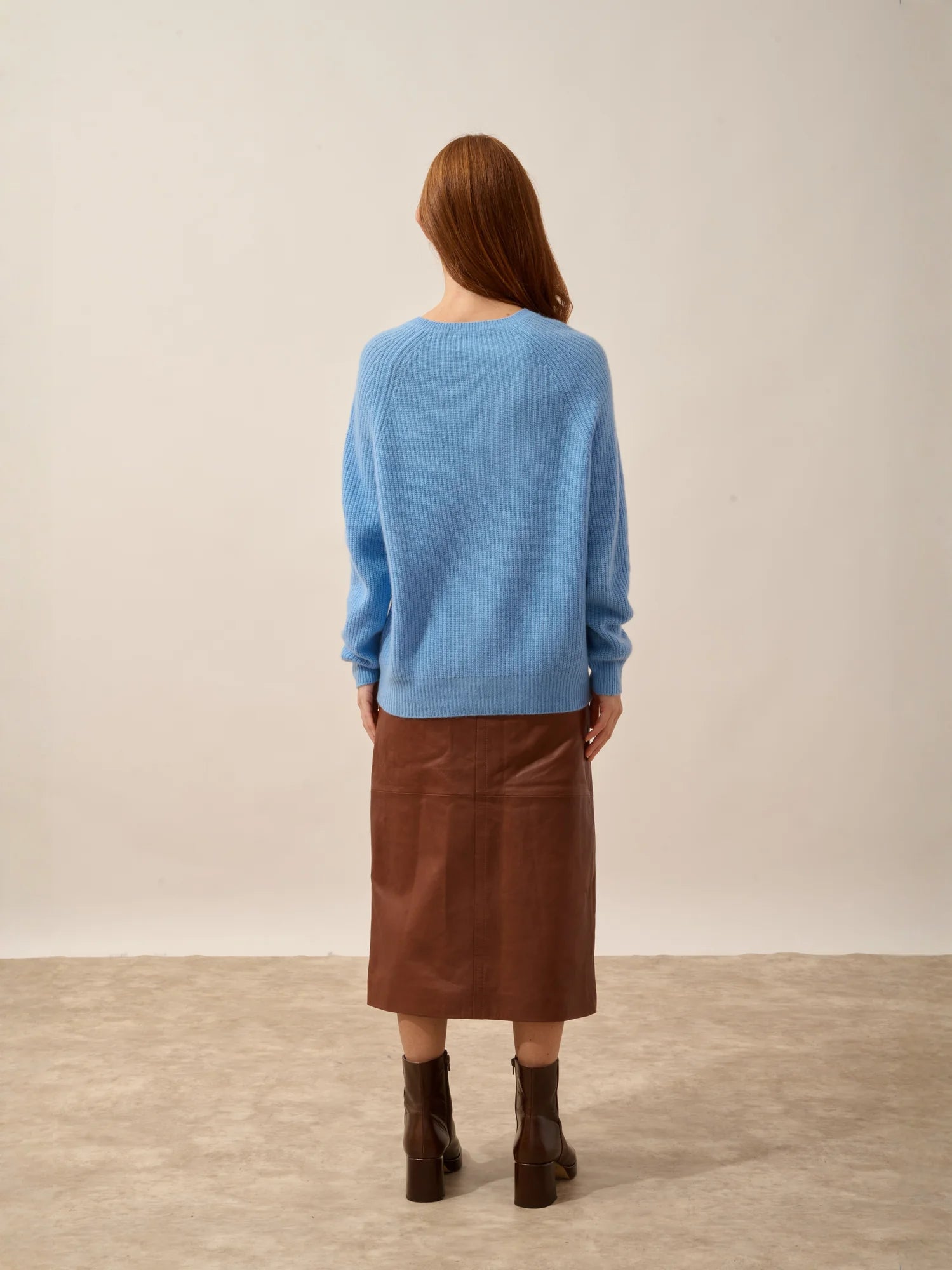 FRIO pullover rundhalsausschnitt 4-fädig blau bébé