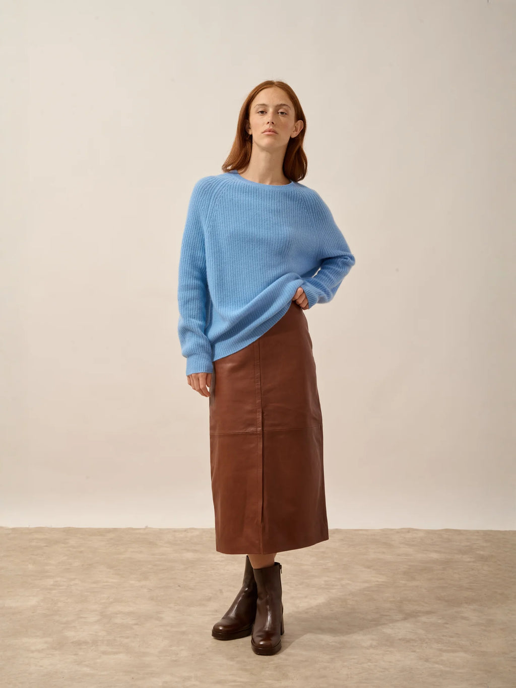 FRIO pullover rundhalsausschnitt 4-fädig blau bébé
