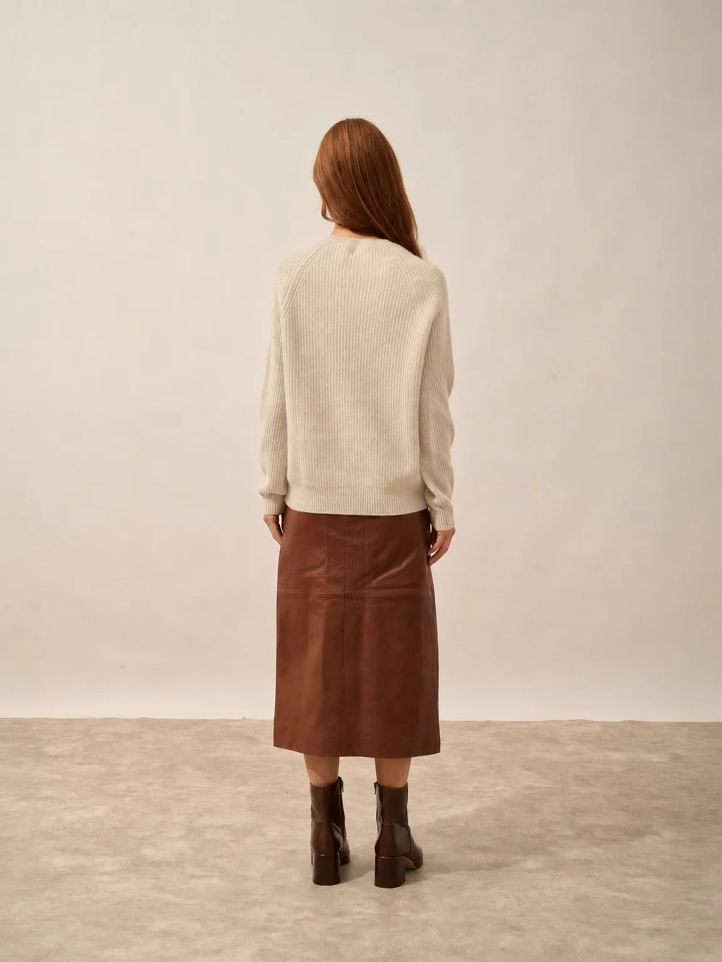 FRIO pull col rond 4 fils avoine