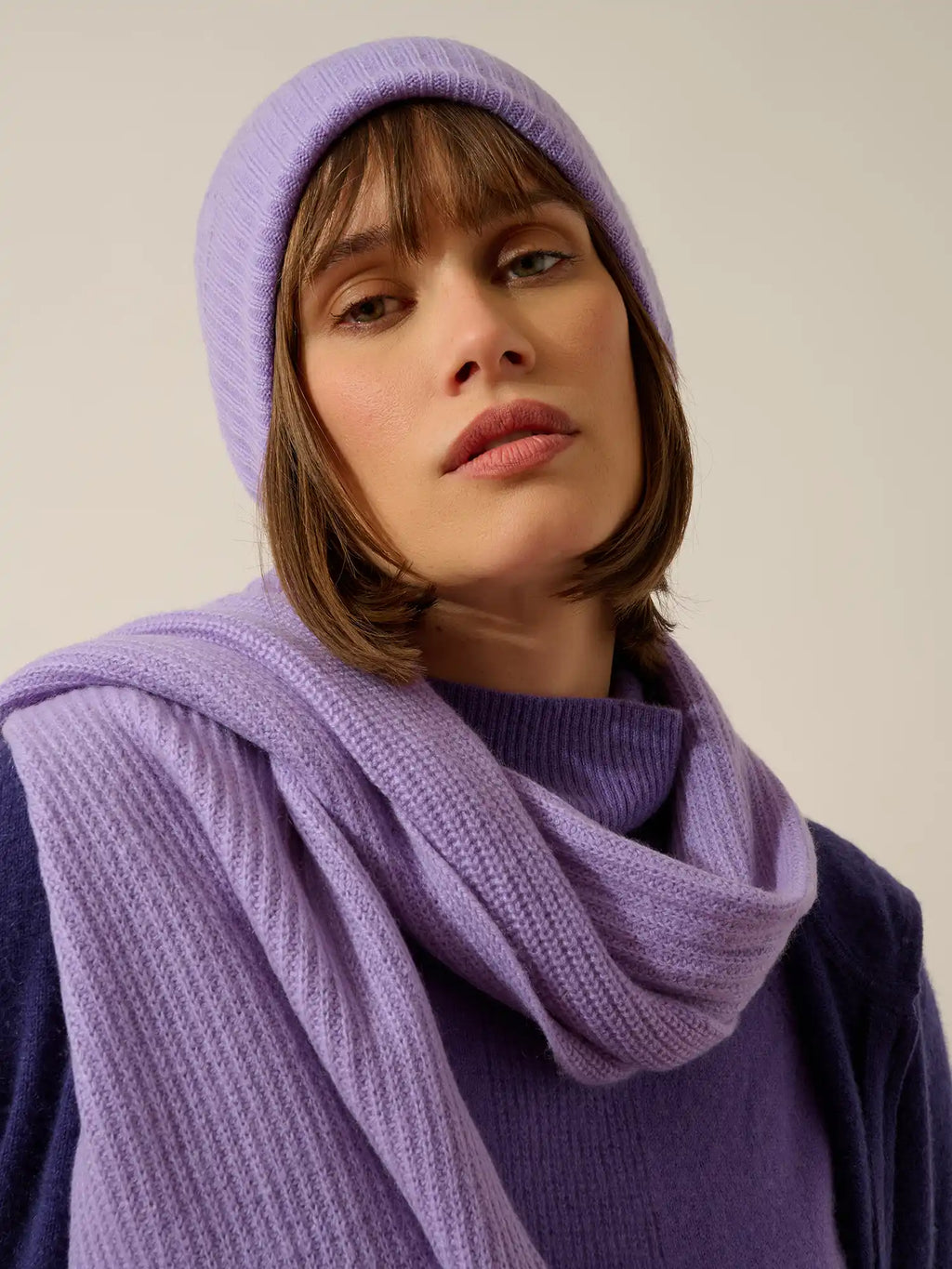 LEA schal 4-fädig lavendel