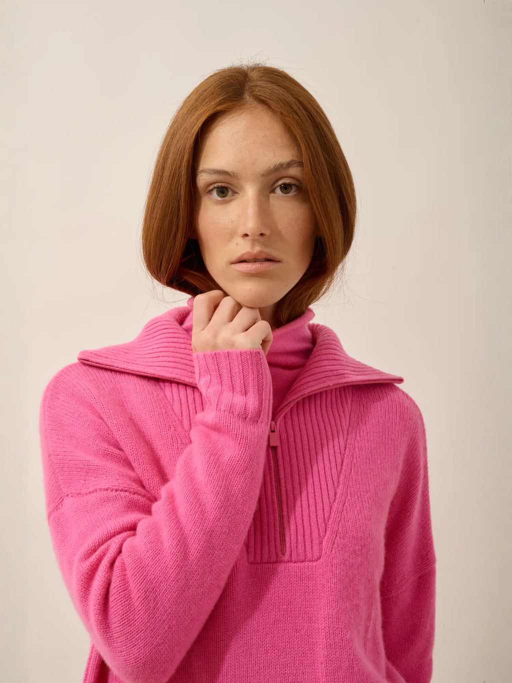 AKAR pullover dockermütze 6-fädig rosa