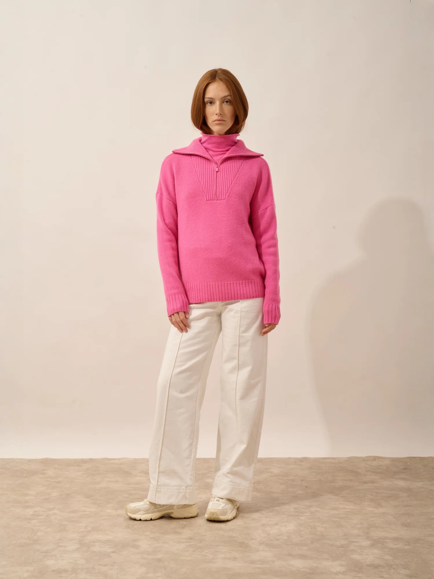 AKAR pullover dockermütze 6-fädig rosa