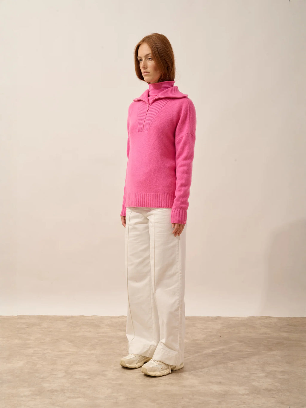 AKAR pullover dockermütze 6-fädig rosa