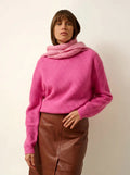 ASSAM pullover rundhalsausschnitt 6-fädig rosa