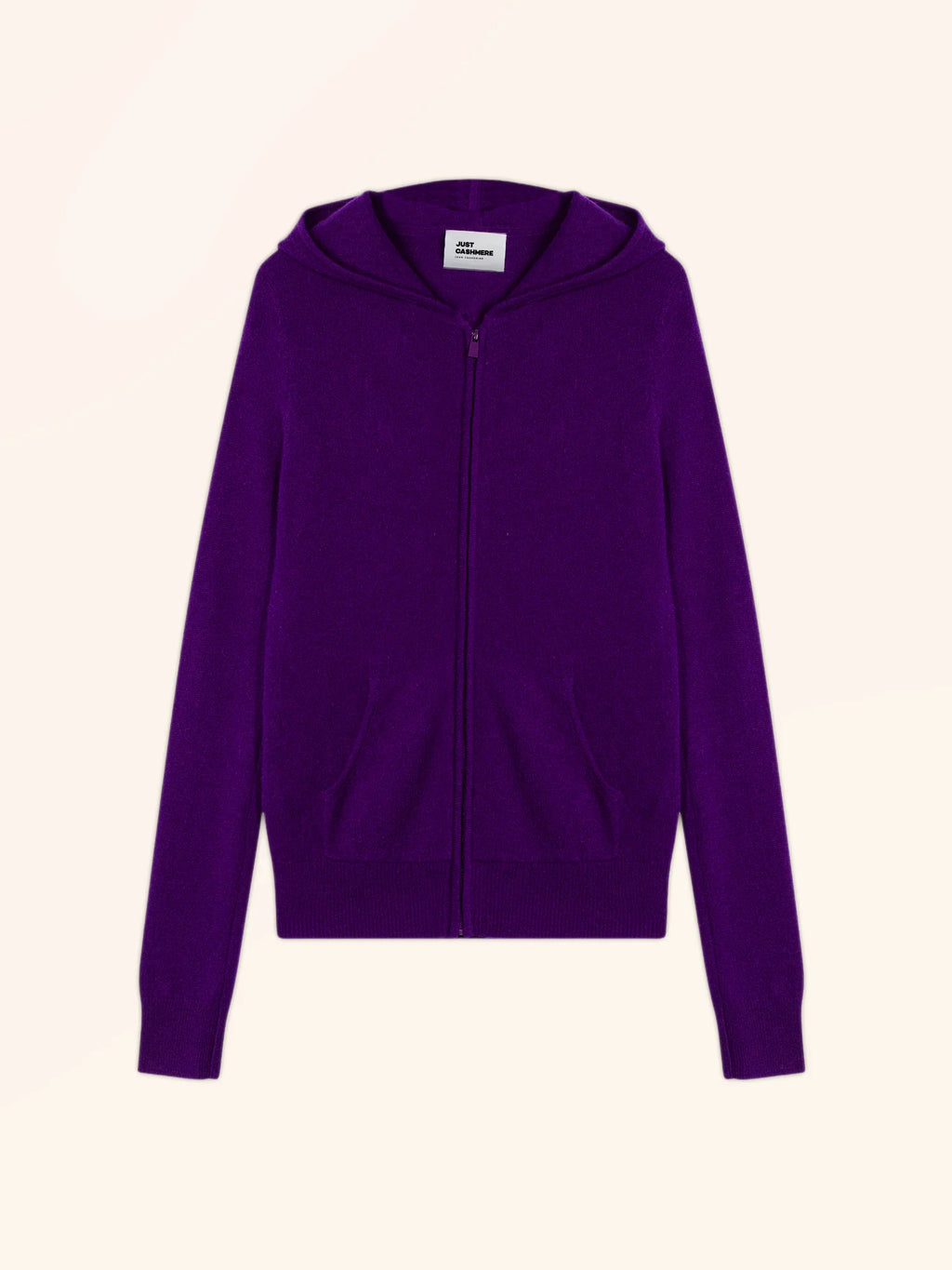 DEBBIE weste mit reissverschluss mit kapuze violette