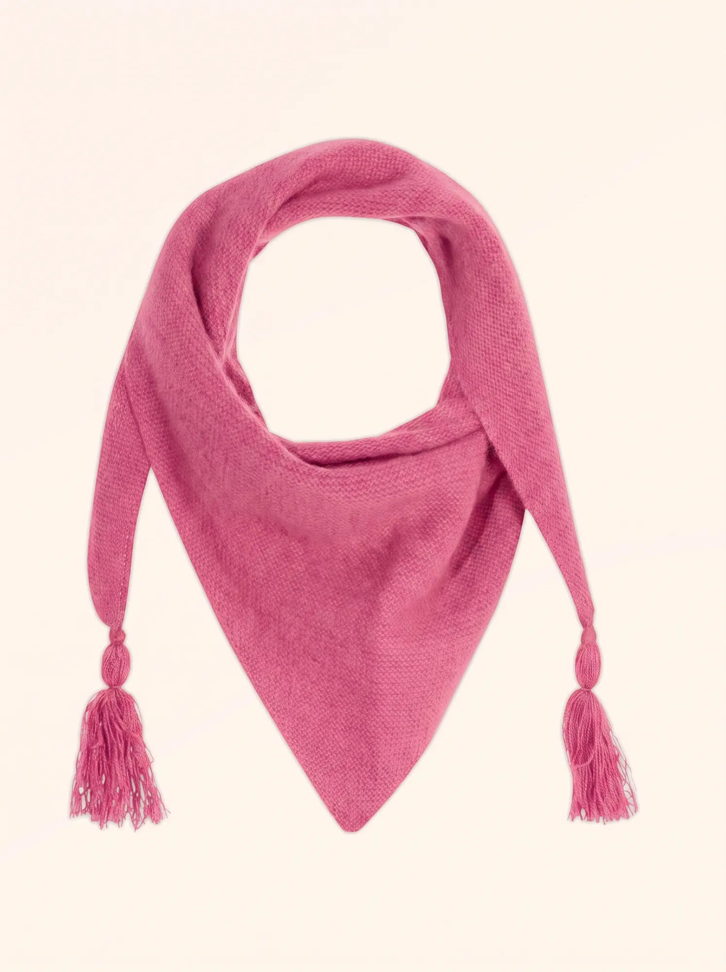 LIMA schal triangle mit fransen 4-fädig fraise