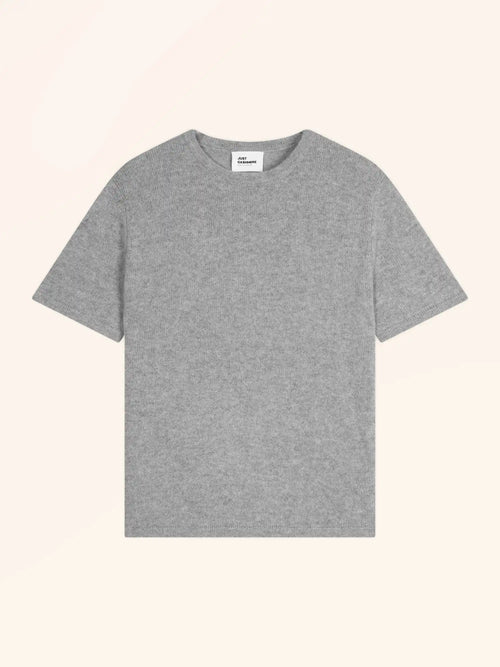 CARLA t-shirt col rond 4 fils nuage chiné