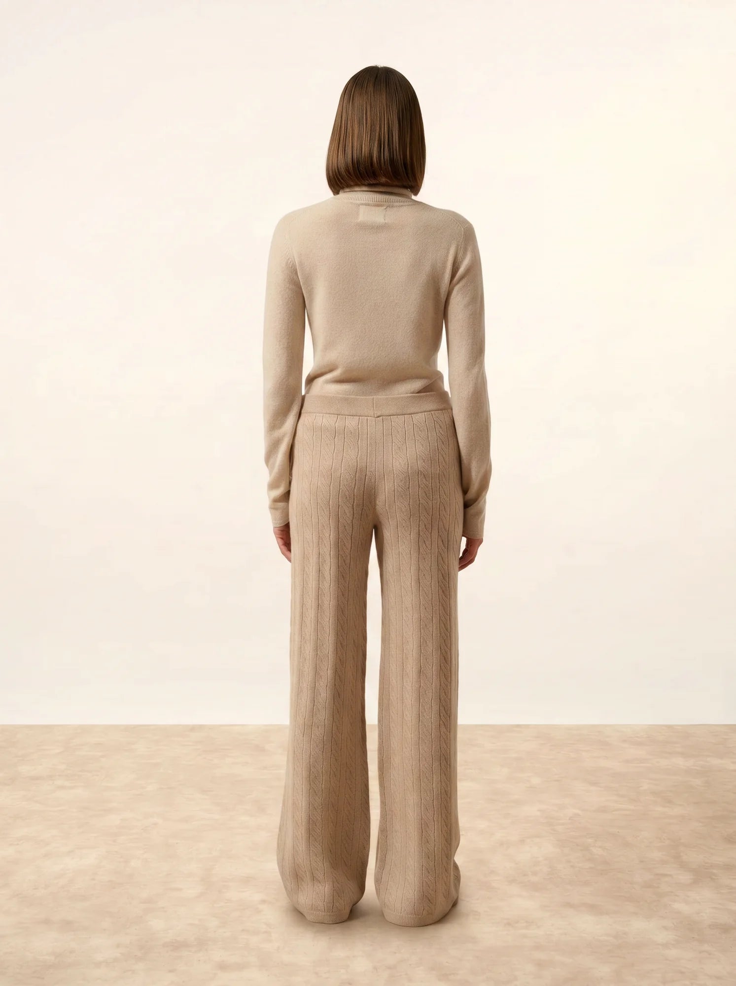 COLETTE hose weit 4-fädig camel hell meliert