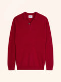 OSCAR Pullover Polokragen offen Himbeere
