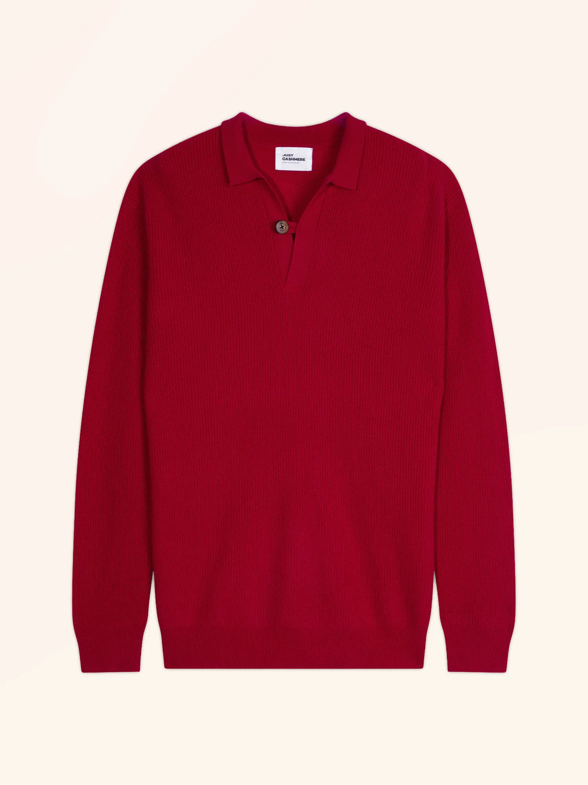 OSCAR Pullover Polokragen offen Himbeere