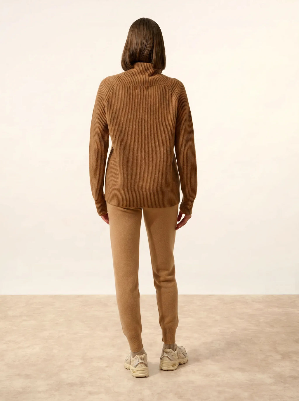 TAYLOR pullover stehkragen 4-fädig noisette