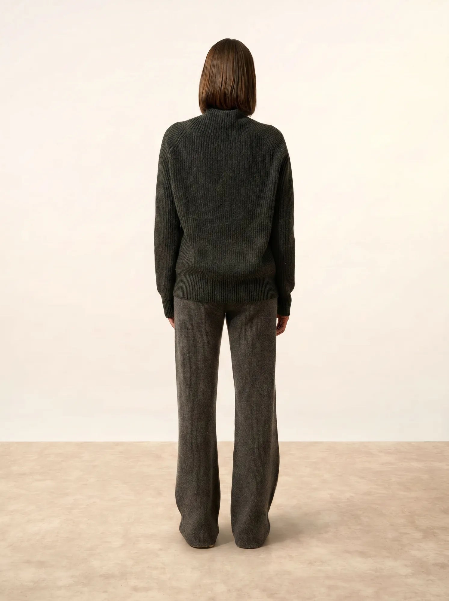 TAYLOR pullover stehkragen 4-fädig carbone meliert