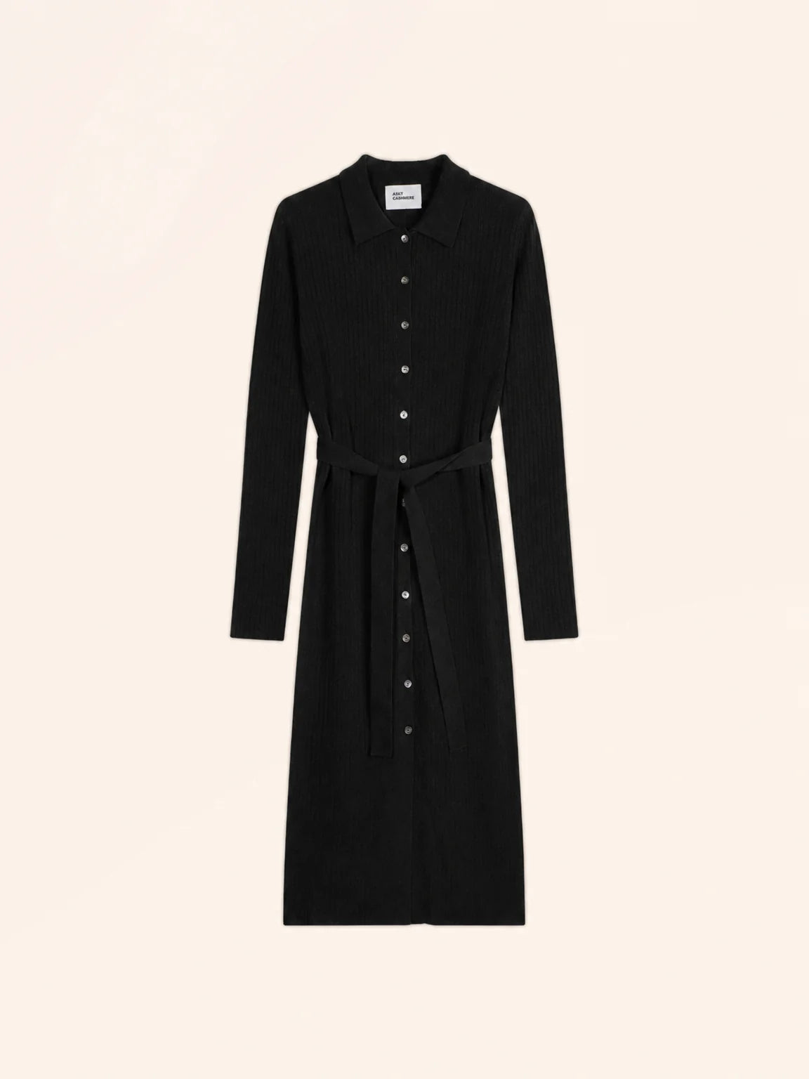 DORY kleid polokragen schwarz