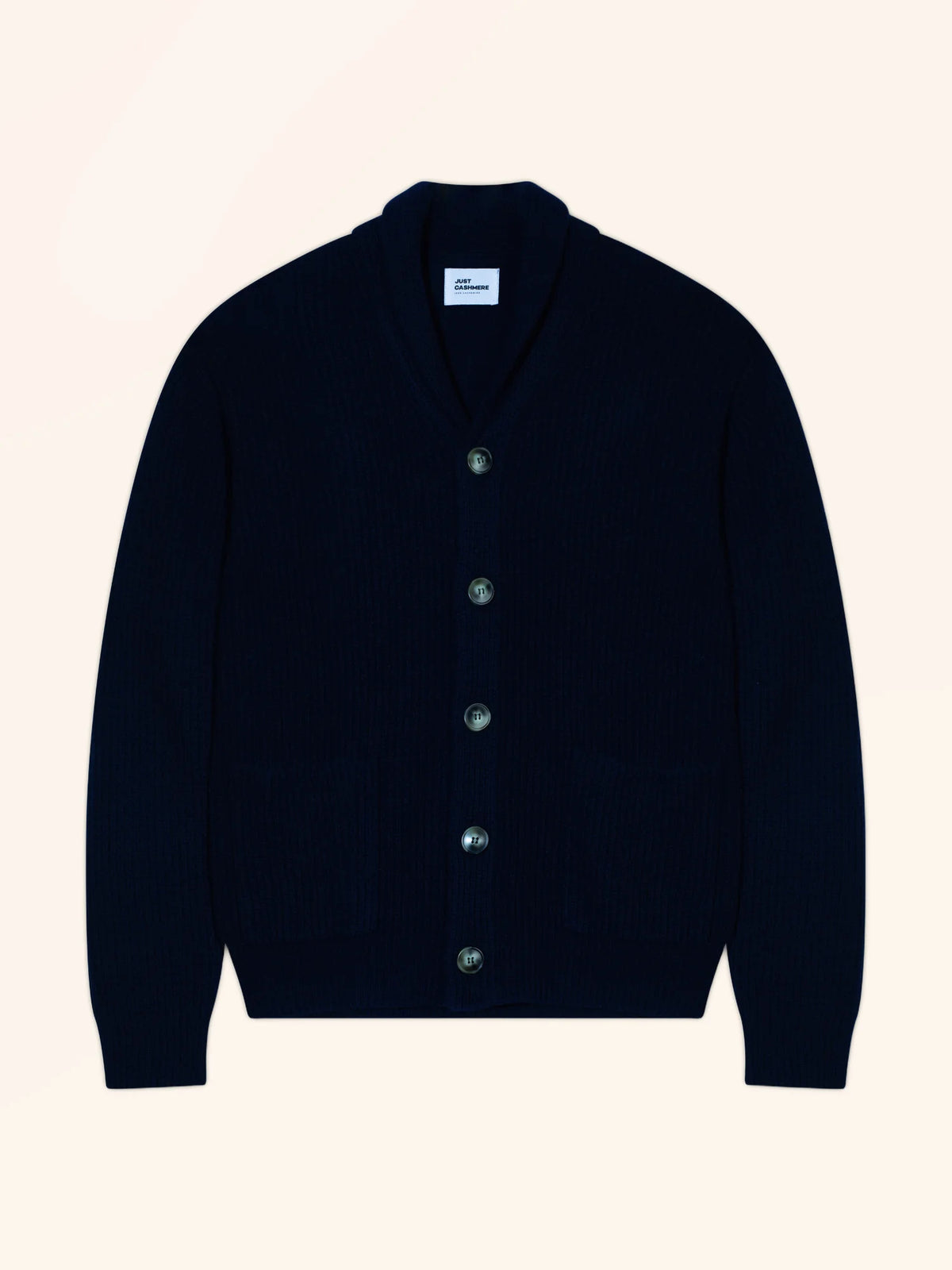 PAUL Cardigan Col Châle 4 Fils Bleu Marine