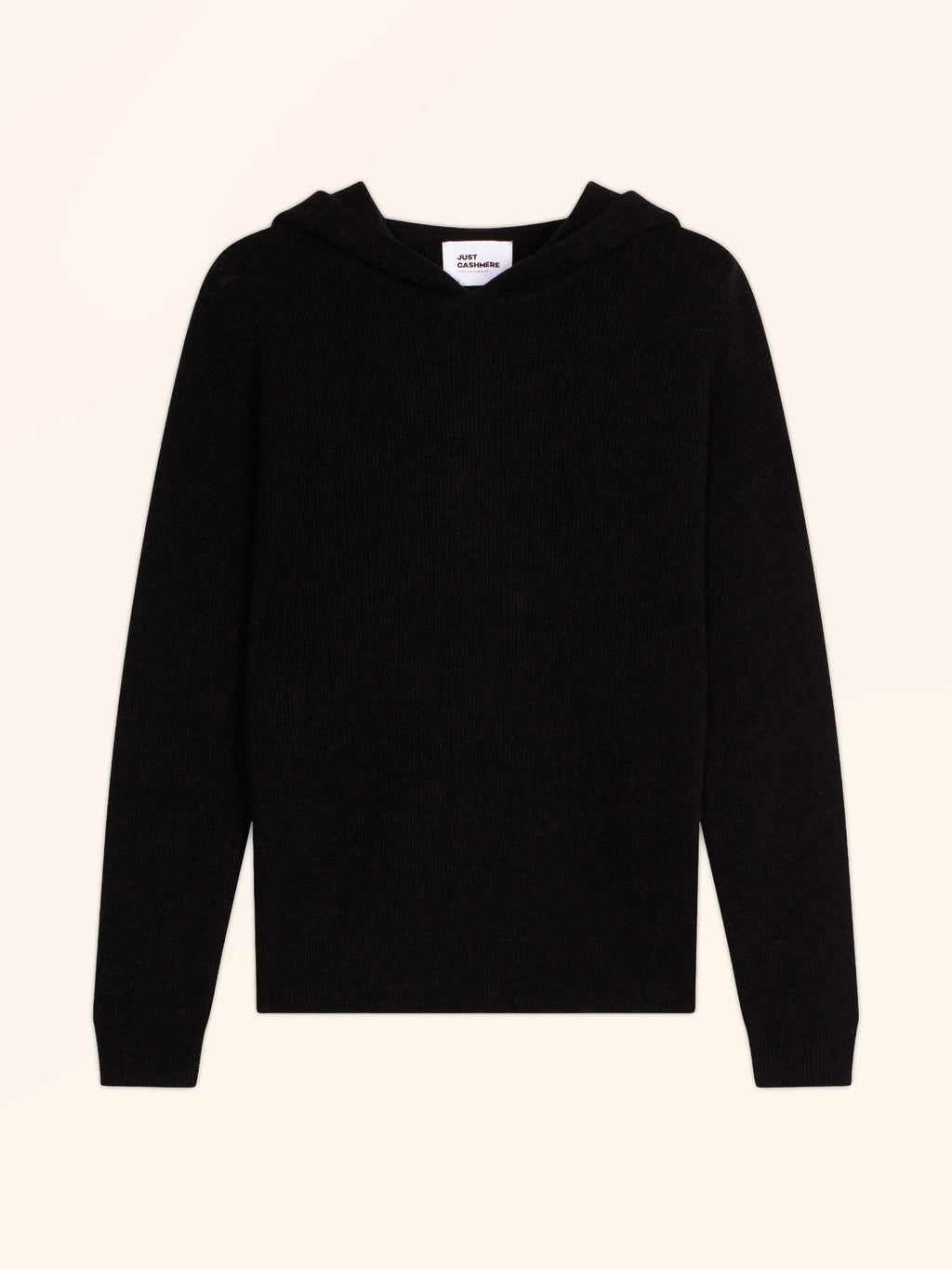 BEELE pullover mit kapuze schwarz