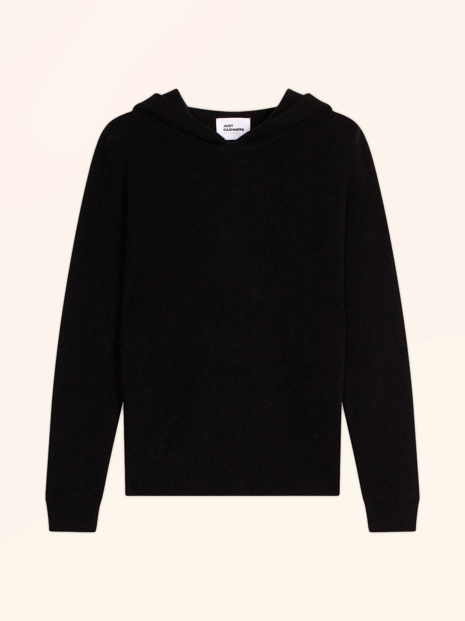 BEELE pullover mit kapuze schwarz