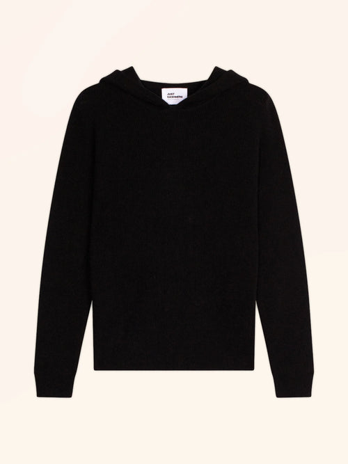 BEELE pull capuche noir