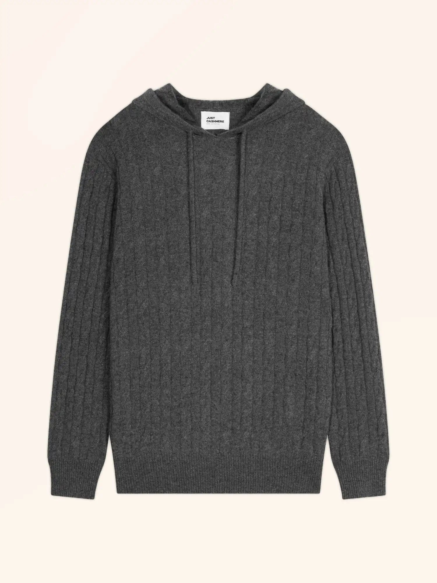 WILLIAM pullover mit kapuze anthrazit meliert