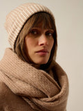 SLOANNE mütze 4-fädig elfenbein und camel meliert