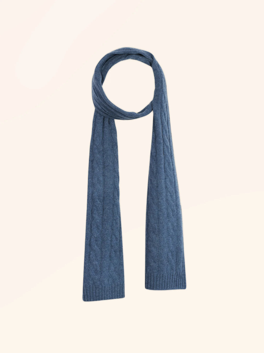 AELITH schal 4-fädig blau denim