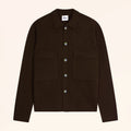 KEVIN Veste Boutonnée Col Chemise Choco