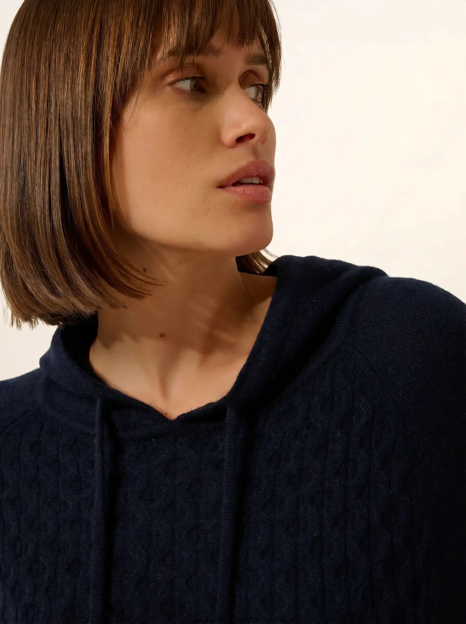 RAWA pullover mit kapuze marineblau
