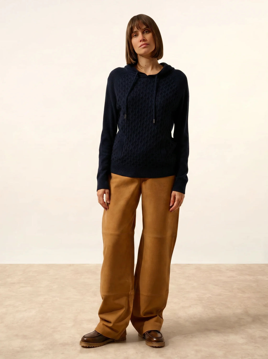 RAWA pullover mit kapuze marineblau