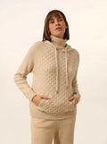 RAWA pullover mit kapuze avoine