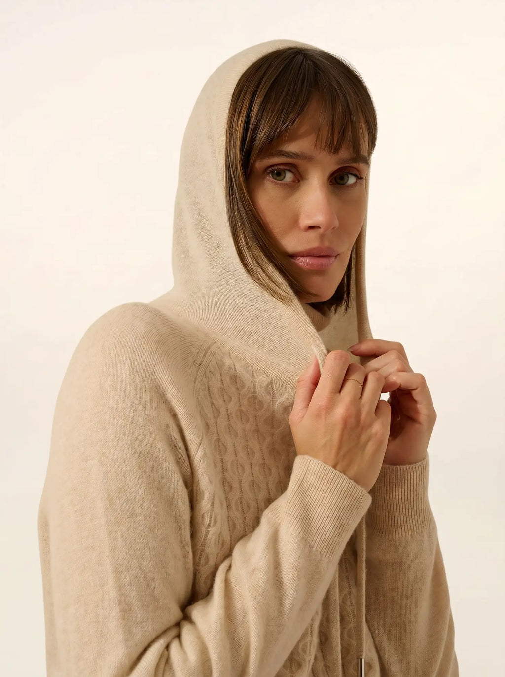 RAWA pullover mit kapuze avoine