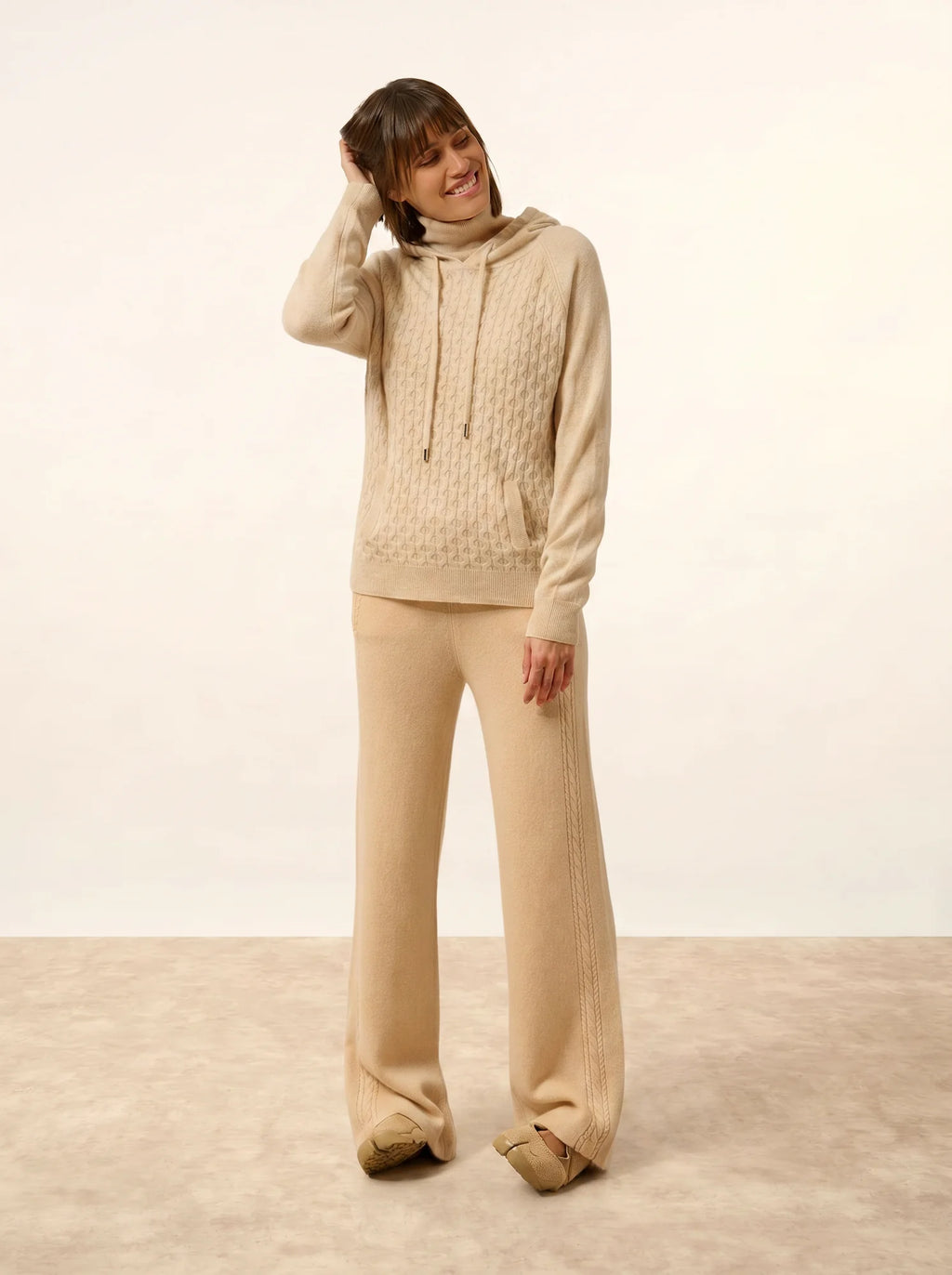 RAWA pullover mit kapuze avoine