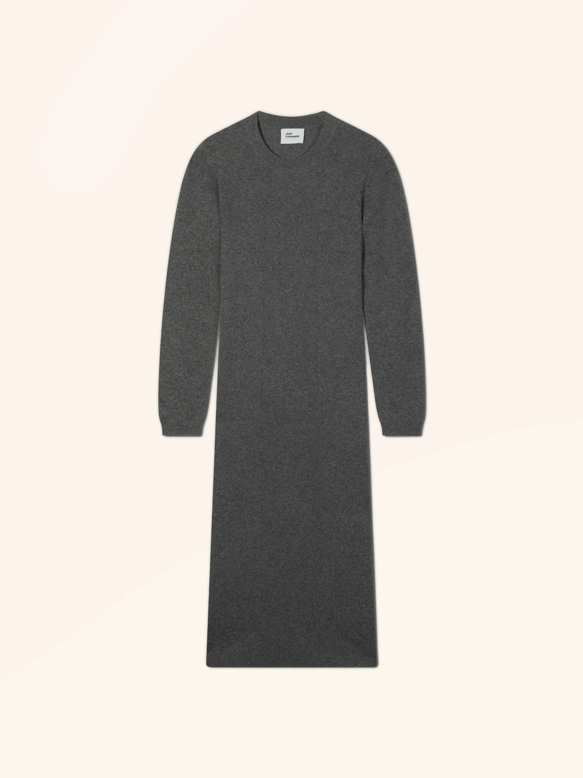 HELENA Robe Col Rond Anthracite Chiné