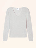 ROSA Pull Col V Gris Perle Chiné