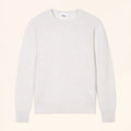 DARLA Pull Col Rond Blanc Chiné