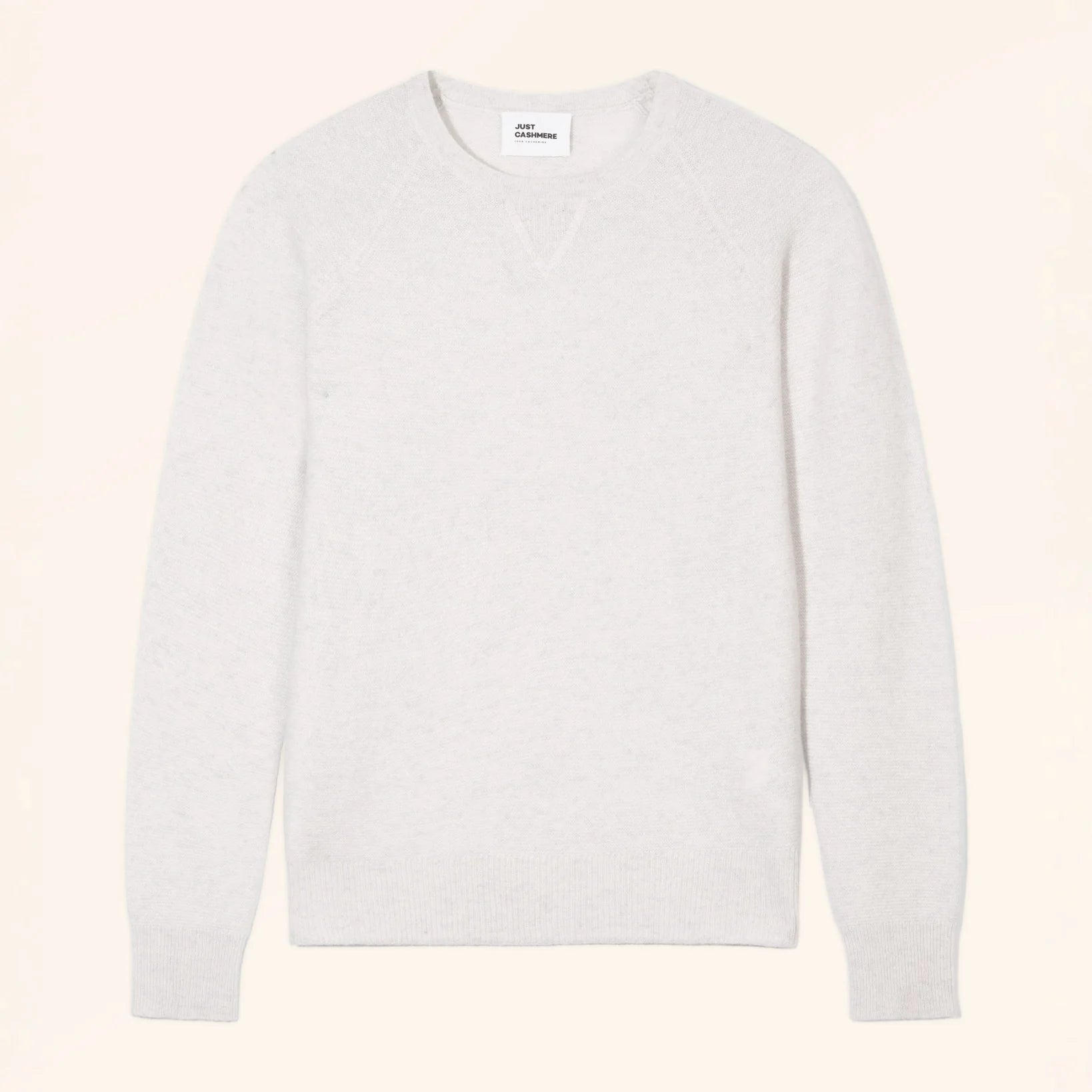 DARLA Pull Col Rond Blanc Chiné