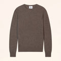 DARLA Pull Col Rond Taupe Chiné