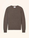 DARLA Pull Col Rond Taupe Chiné