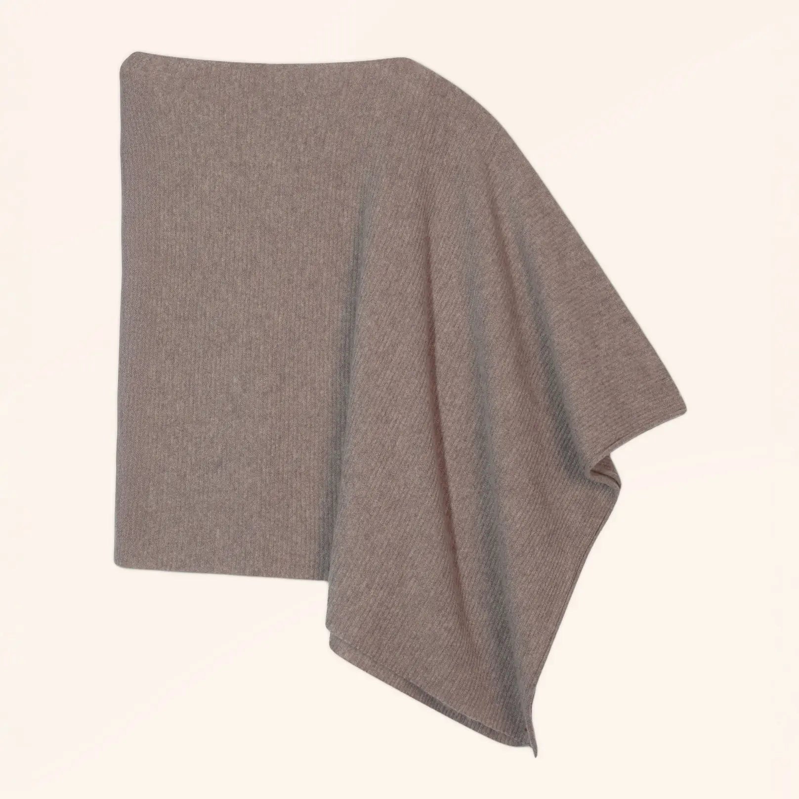 JASMINE Poncho 4 Fils Caribou Chiné